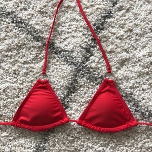 Little Red Bikini Top